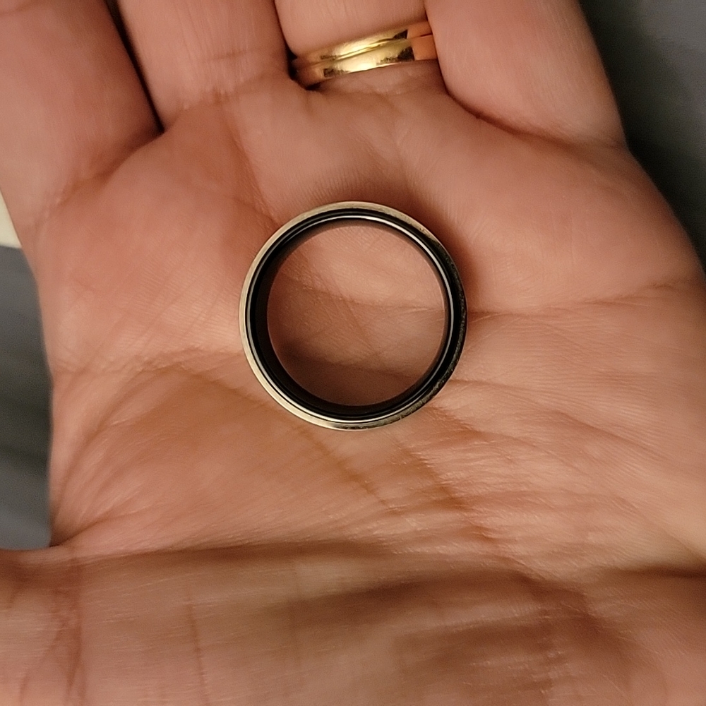 Titanium And Silver Ring - image 3